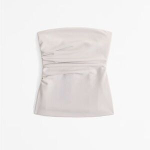 NWT Abercrombie Strapless Ruched Top
